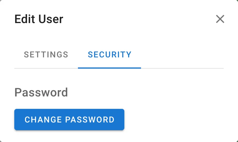 Security tab