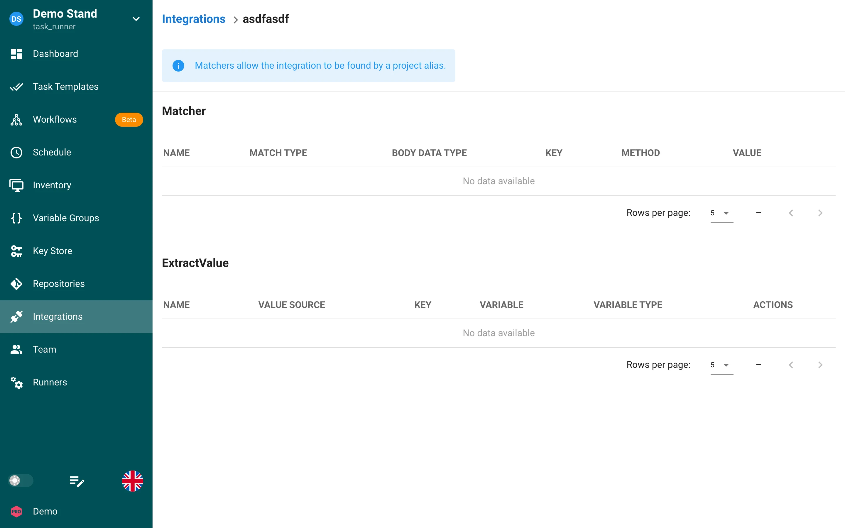 Integration details