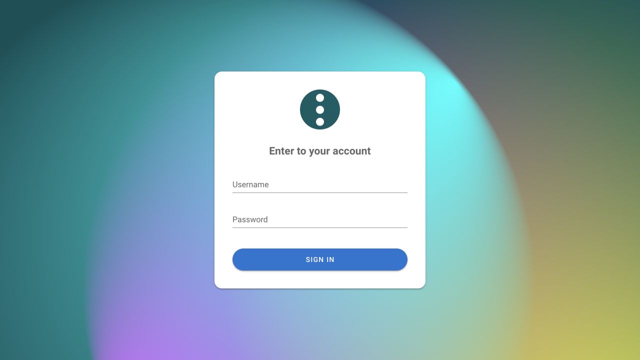 Semaphore sign-in screen