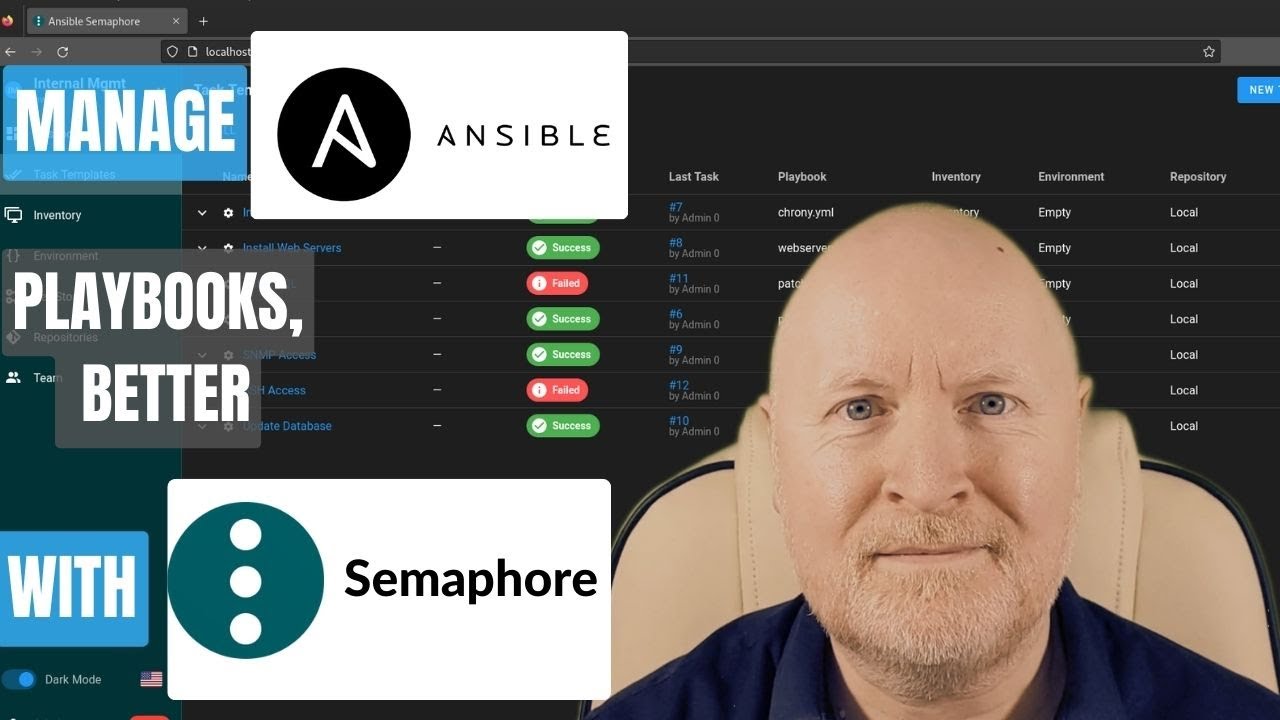 Video tutorial about managing Ansible playbooks with Semaphore UI