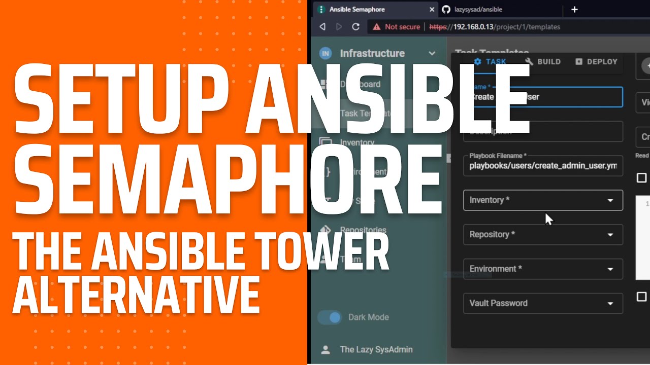 Video tutorial about setting up Semaphore UI as an AWX alternative for running Ansible playbooks