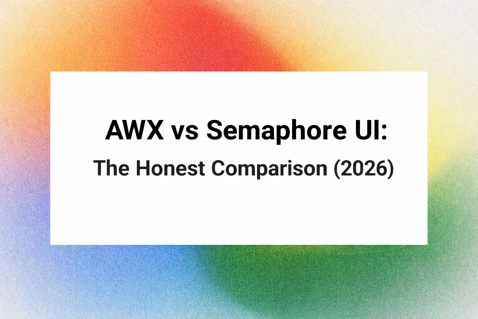 Snippet for awx-vs-semaphore
