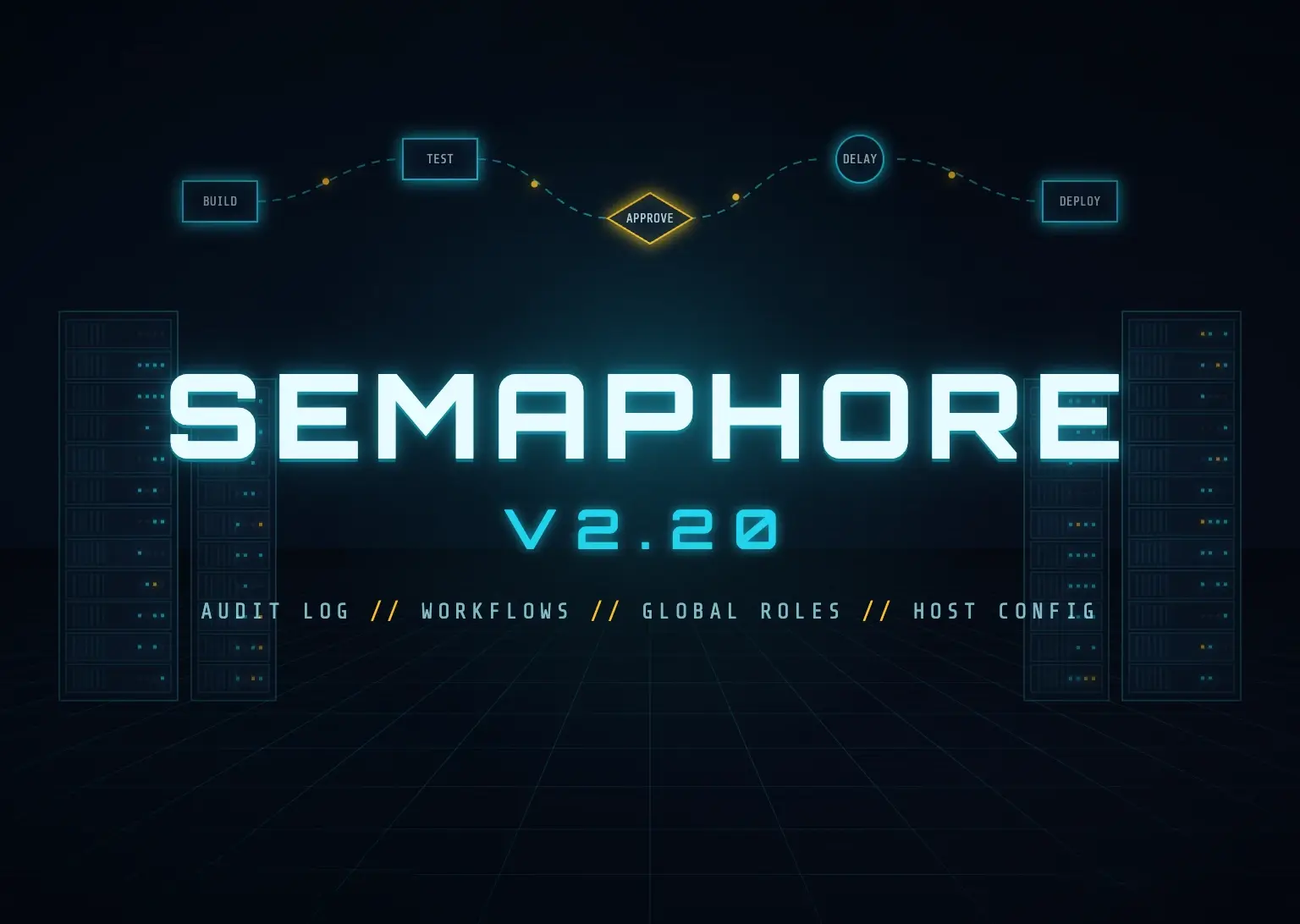 Snippet for Semaphore 2.20 — 監査ログ、ワークフローの出力と変数、複数ロール、ホスト設定